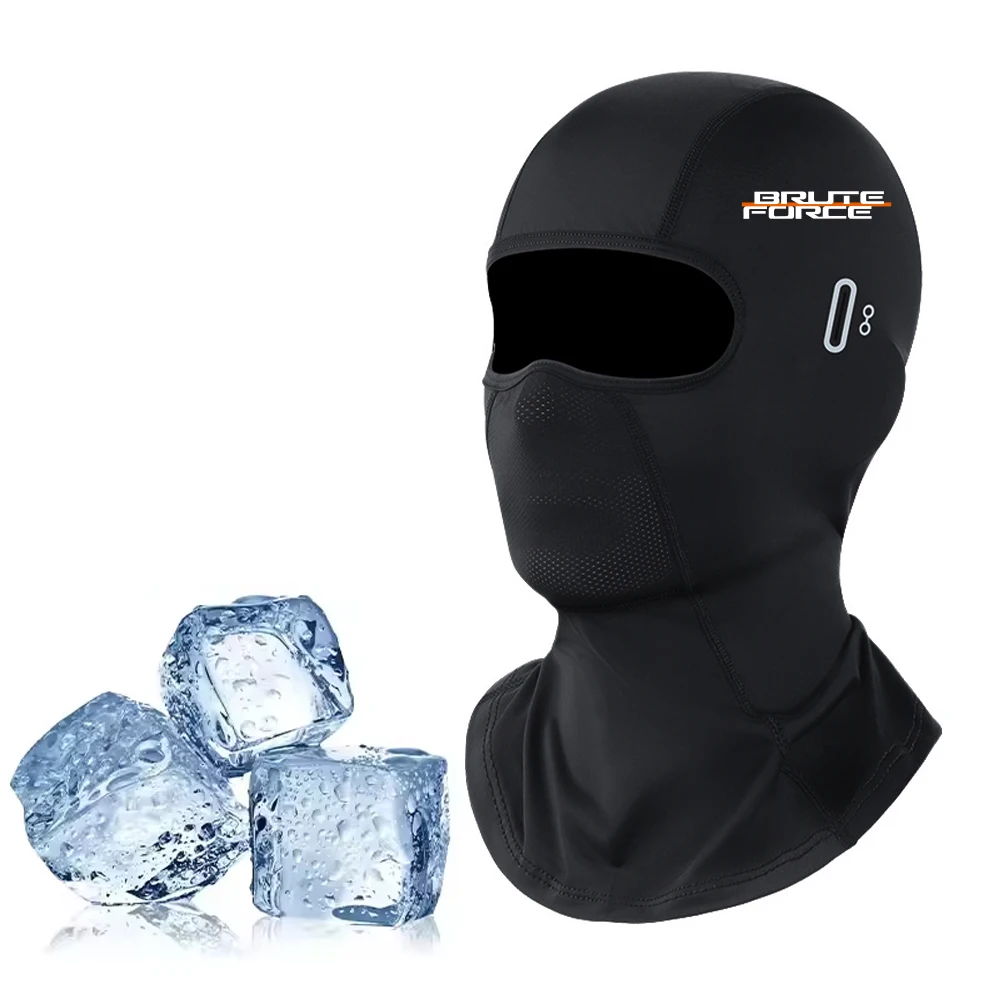 For Kawasaki Brute Force 450 / 650 / 750 ATV – Summer Cooling Motorcycle Balaclava, Breathable Full Face Mask with UV Protection