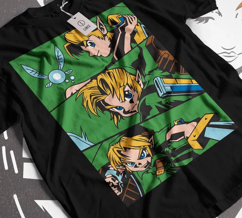 Legend of Link Shirt Video Games Unisex T-Shirt Japanese Style Printed Tee