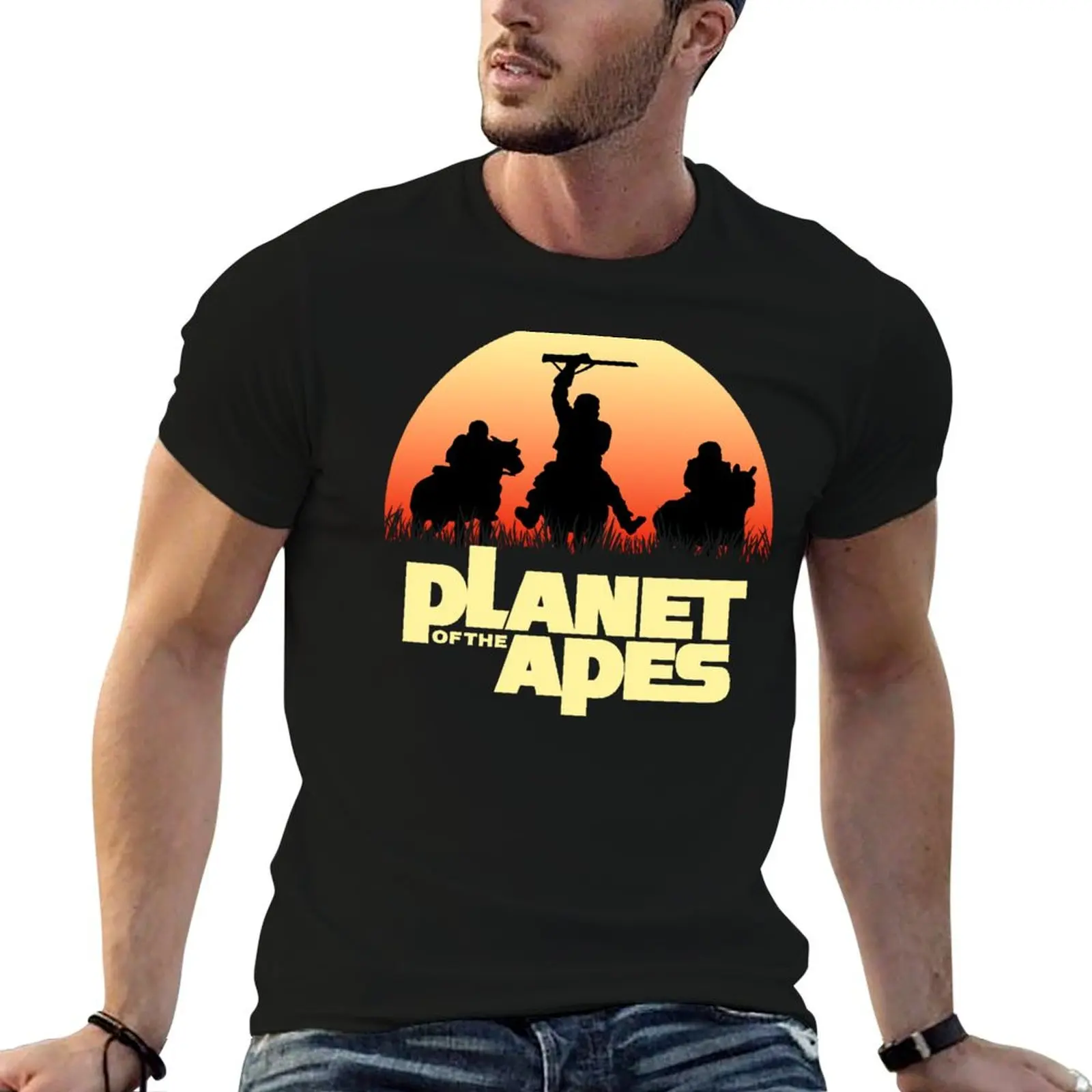 

Planet of the Apes T-Shirt cotton t shirts man 100% t shirts for man graphic funny T-Shirt