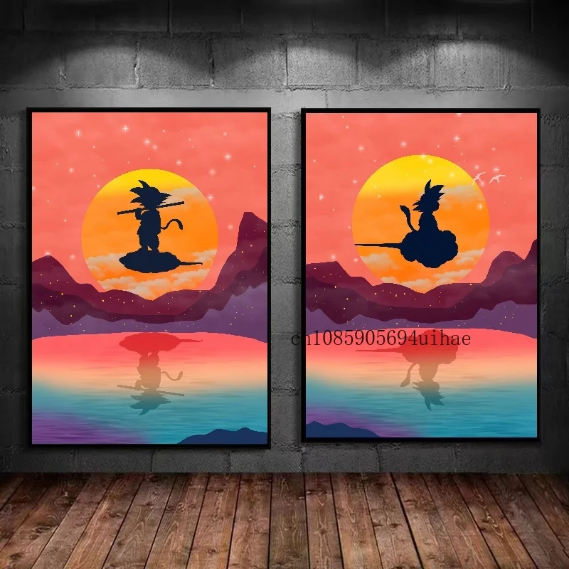 

Japan Classic Dragon Ball Goku Poster Gohan Canvas Painting Prints Home Anime Decoration Wall Art Child Room Decor Christm Gift