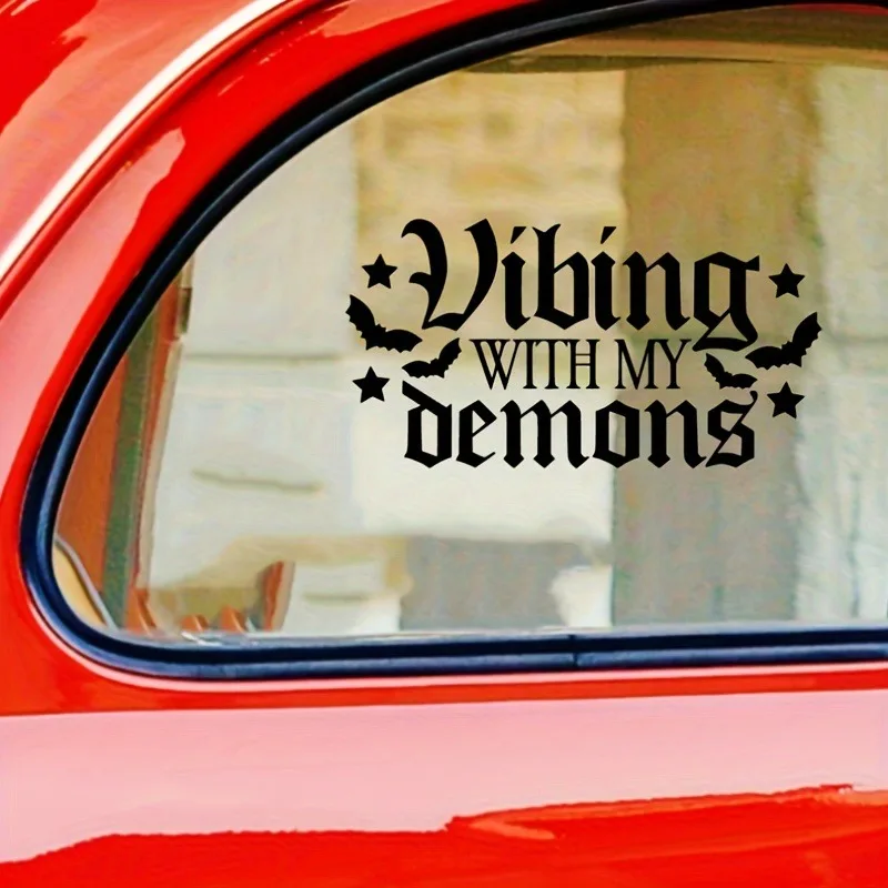 جميل فيبينا مع بلدي Oemons ملصقات للسيارات الشارات الفينيل الشارات الأزياء الإبداعية سيارة كامل الجسم رئيس ملصقات التصميم