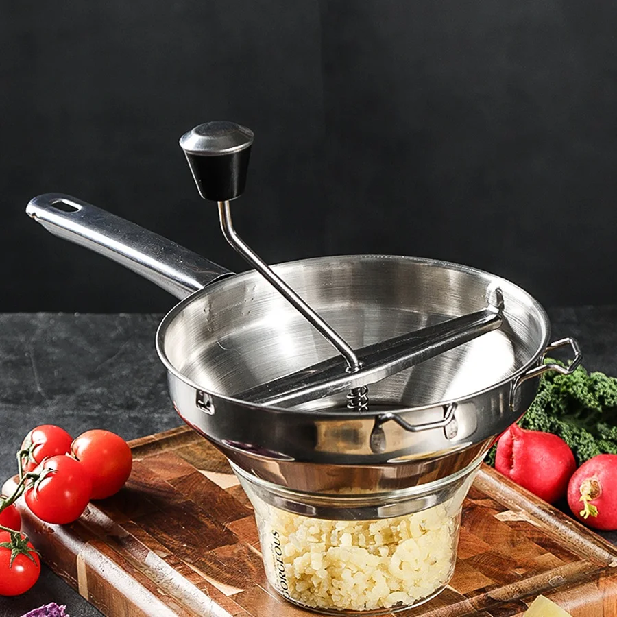 

ABKM Stainless Steel Rotary Food Mill Great for Making Puree or Soups of Vegetables Tomatoes Creative Home Kitchen Tools