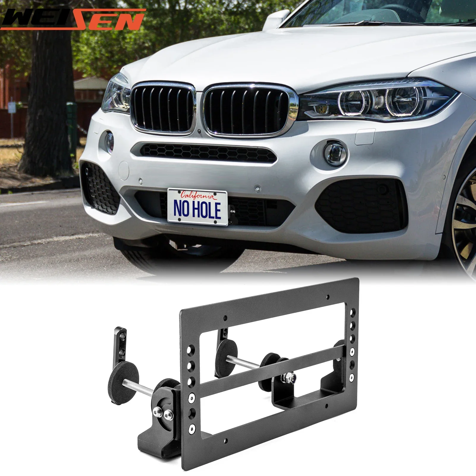 

For BMW X1 X3 X4 X6 X7 230i 240i 320i 330i 340i 430i 440i 530i 535i 540i 550i 640i Grille License Plate Holder/Mount/Bracket Kit