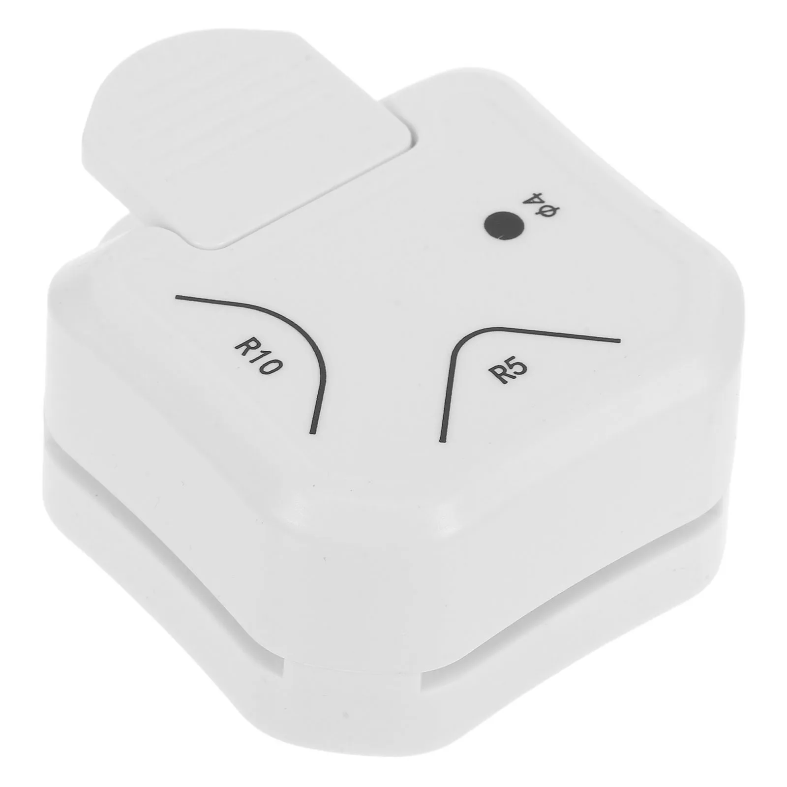 1 قطعة الزاوية متعددة الوظائف مستدير لكمة المحمولة حافة التشذيب أداة النقش الزخرفية للحرف الورقية سكرابوكينغ الأعمال