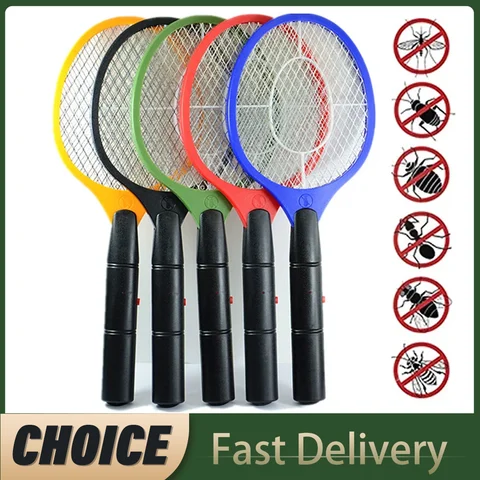 Electric Fly Insect Bug Zapper Bat Handheld Insect Fly Swatter Racket Portable Mosquitos Killer Pest Control For Bedroom Insects