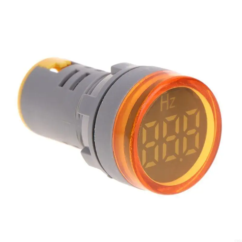 

C90A Compact Frequency Meter Large LED Display for Hertz Tester Meter 20-75Hz 28mm/1.1in Diamter Frequency Meter Tester
