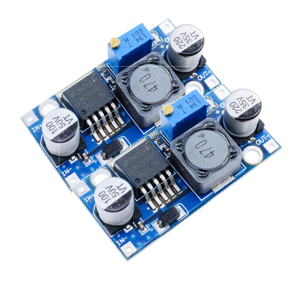 3A einstellbares DC-DC-Abwärtsmodul 3,2–35 V auf 1,25–35 V mit Geräuschfilter und Präzisionspotentiometer für Arduino/Stromversorgung DIY