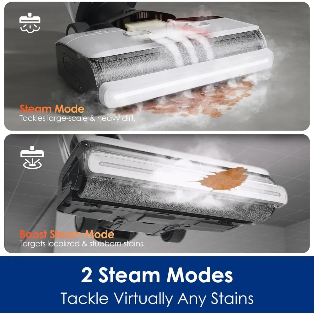 

Floor One S7 Steam Cordless Wet Dry Vacuum Steam Mop All-in-One, Hard Floor Cleaner , Self-Cleaning, Edge Cleaning