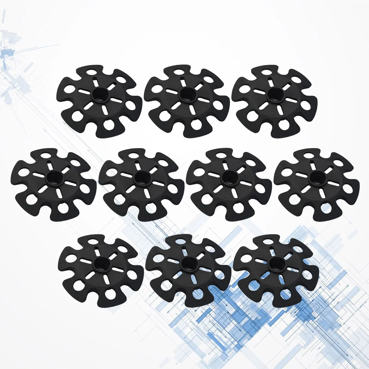 

10 Pcs Hiking Accessories Guards Trekking Poles Snow Flake Basket Mud Ski Travel