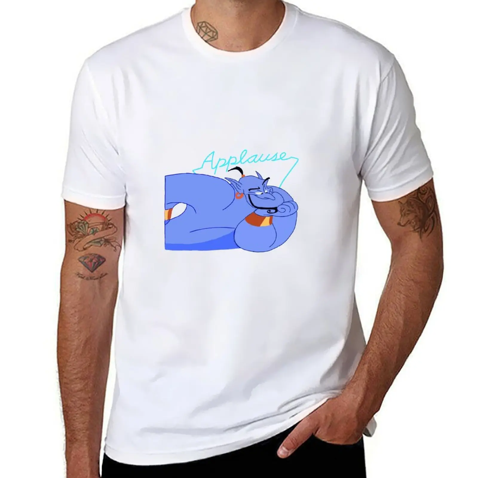 Genie from Aladdin T-Shirt summer top oversized shirts graphic t shirts for men cotton