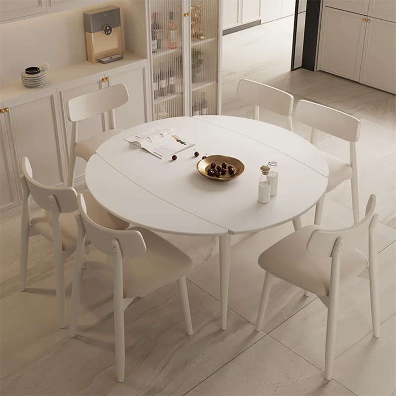 

Nordic Legs Metal Round Dining Table Onement Luxury Extendable Modern Kitchen Table White Free Shipping Mesa Comedor Furniture