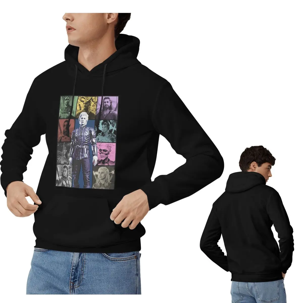 

Art - толстовки с капюшоном Baldur's Gate, мужские и женские повседневные пуловеры, модная одежда с длинными рукавами, осень-зима