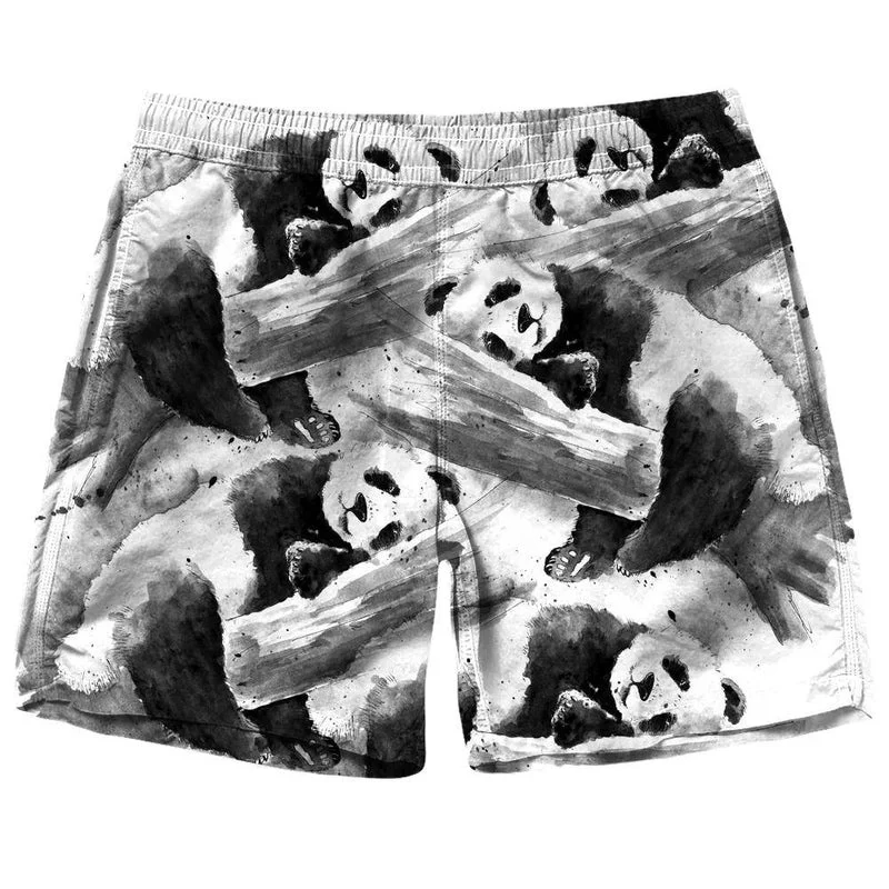 Funny Sports Gym Shorts Men And Women Cute Panda Printed Street Fashion Board Short Pants Higher Quality Flower 3D Beach Shorts