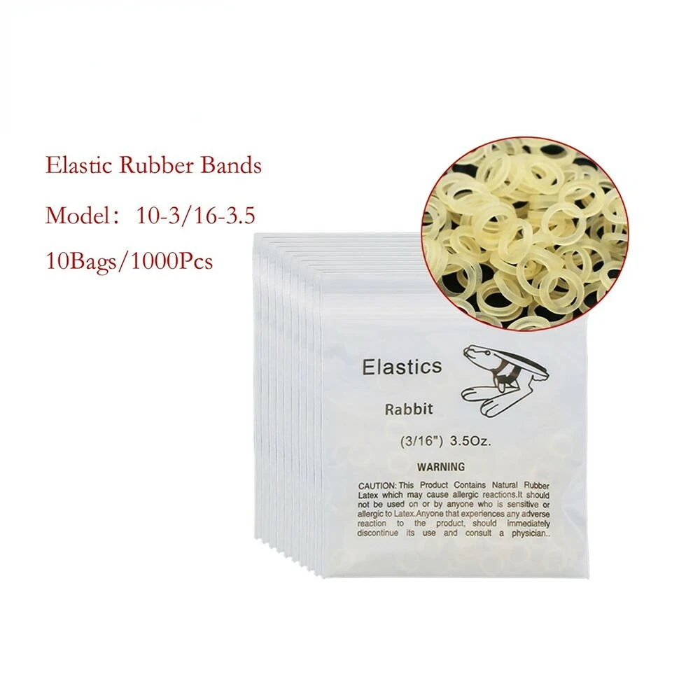 Dental Orthodontic Elastics Latex Rubber Bands for Brackets 3/16 3.5 5.0 6.5OZ