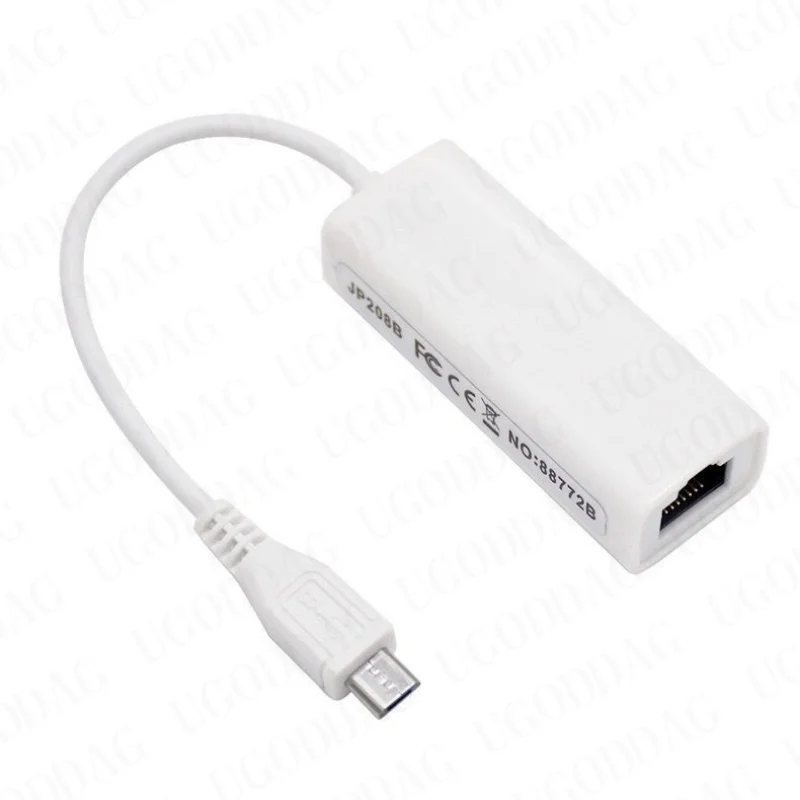 Portable USB 2.0 To RJ45 Network Card 10/100Mbps Micro USB To RJ45 Ethernet Lan Adapter for PC Laptop Windows XP 7 8