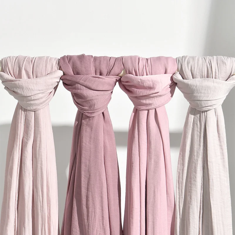 Premium Velvet Satin Chiffon Hijab Scarf Women Luxury Soft Plain Shawl For Women Muslim Hijabs Turban Femme Chic Ramadan