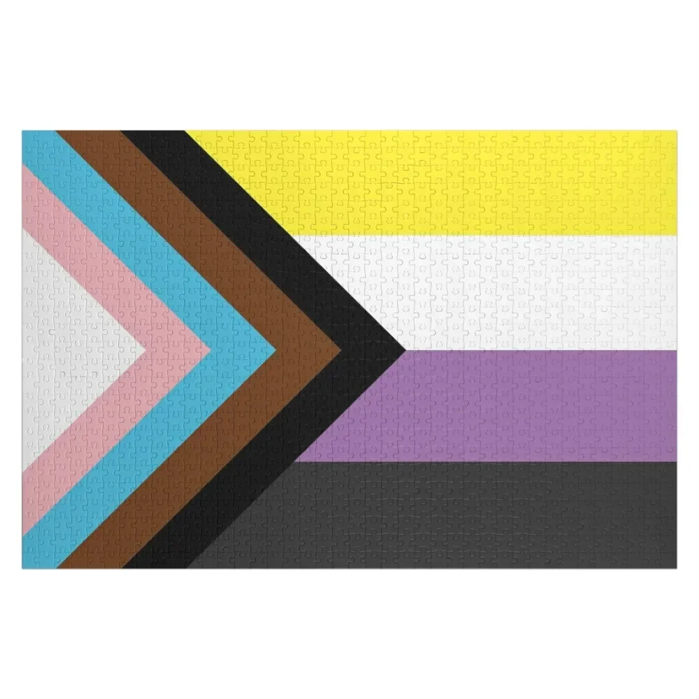 

Intersectional Nonbinary Flag Jigsaw Puzzle Personalised Name For Children Toys For Children Customized Picture Puzzle
