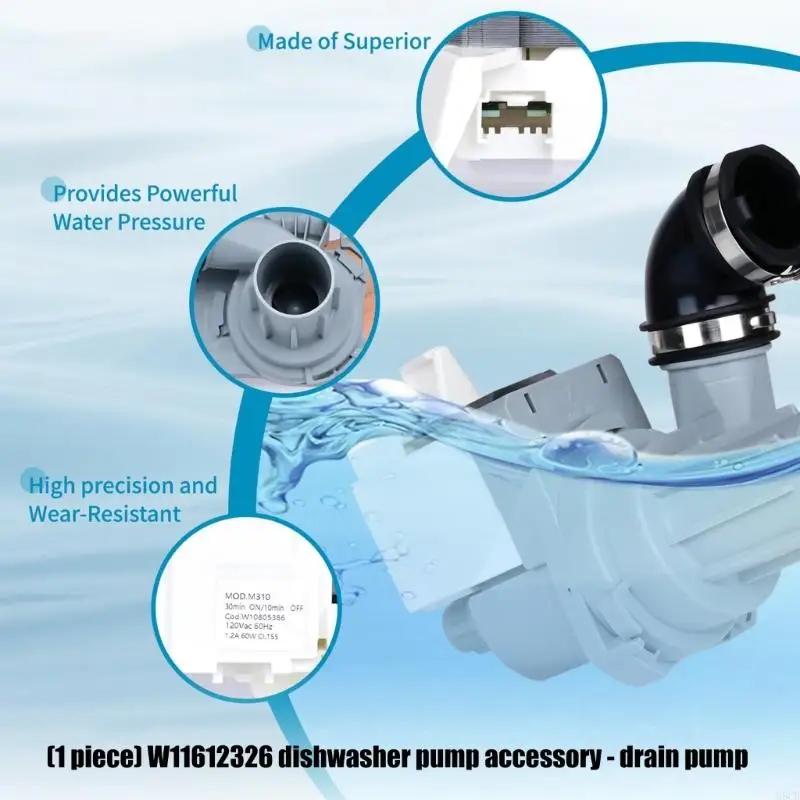 M6CB Quiet Operation Dishwasher Replacement Pump Solves Leaks And Noise Issues