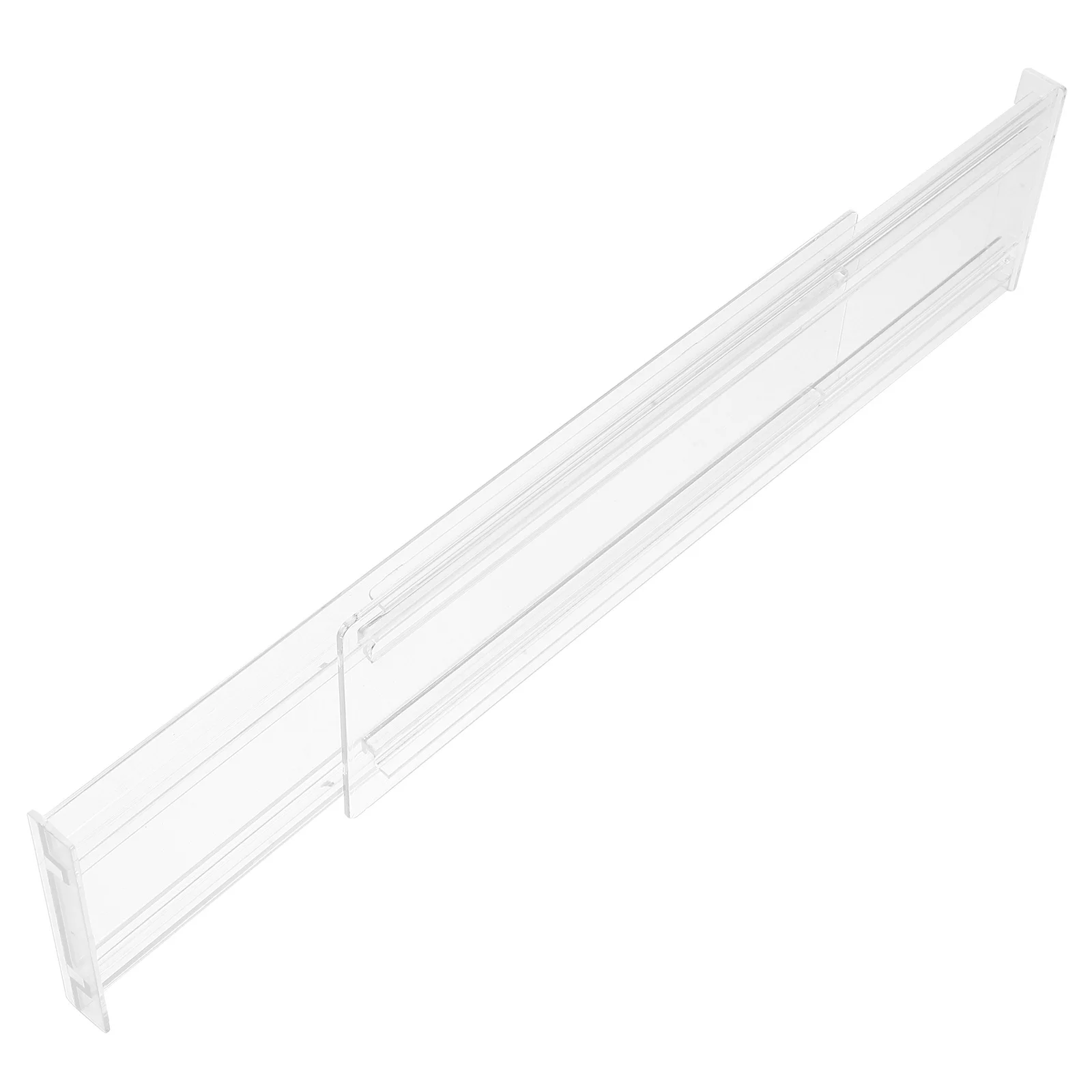 4pcs Drawer Divider Transparent Retractable Partition Board For Clothes Underwear Socks Organization Adjustable Home Drawer