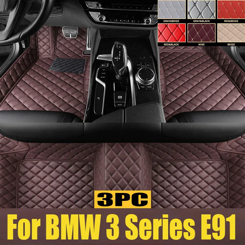 

For BMW 3 Series E91 Touring Wagon Estate 2005~2011 5 Seats Car Floor Mats Waterproof Pad Tapetes Para Automovil Car trunk mat