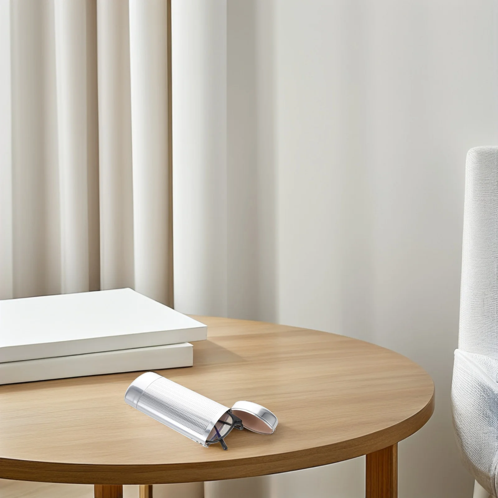 حافظة نظارات من الألومنيوم خفيفة الوزن، صندوق تخزين للنظارات ذو هيكل صلب للسفر والمكتب للاستخدام الخارجي، صندوق منظم للنظارات الشمسية