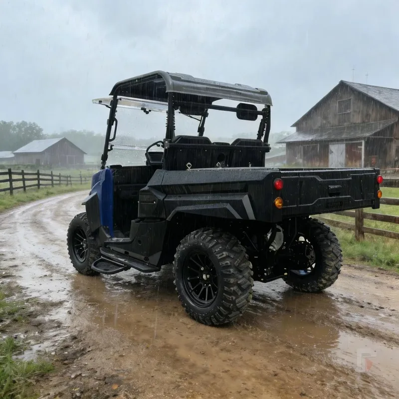 High Performance Electric Hunting UTV Side By Side 4WD Silent Offroad Cargo Mover For Private Forestry Protection