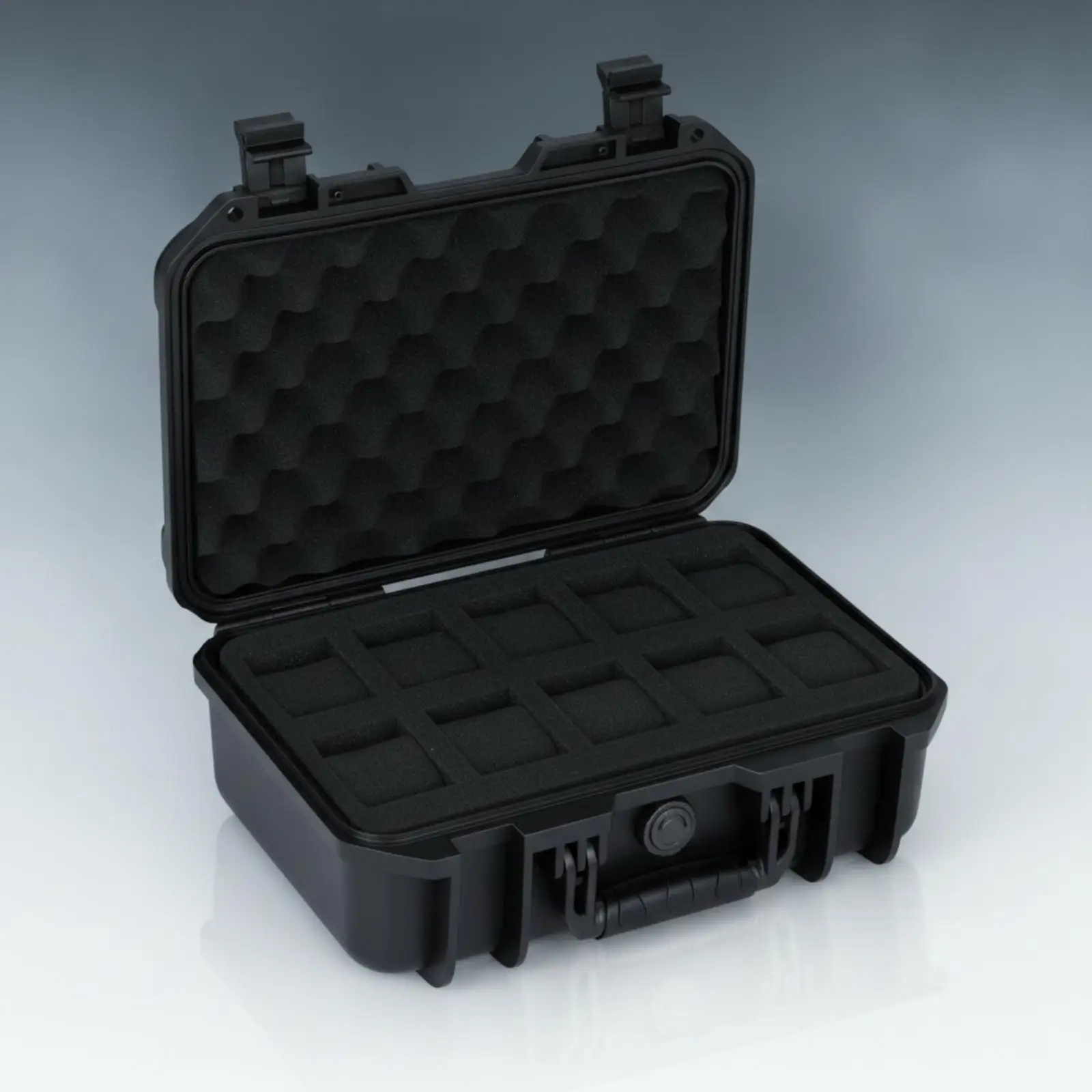 Protective Portable Storage Case for Watch Jewelry with Thick Foam Interior and Top Handle Travel