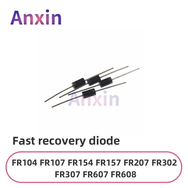 

10-50PCS FR Diode Set FR104 FR107 FR154 FR157 FR207 FR302 FR307 FR607 FR608 Fast Recovery 1000V 1A-3A R-6 DO-15/27/41