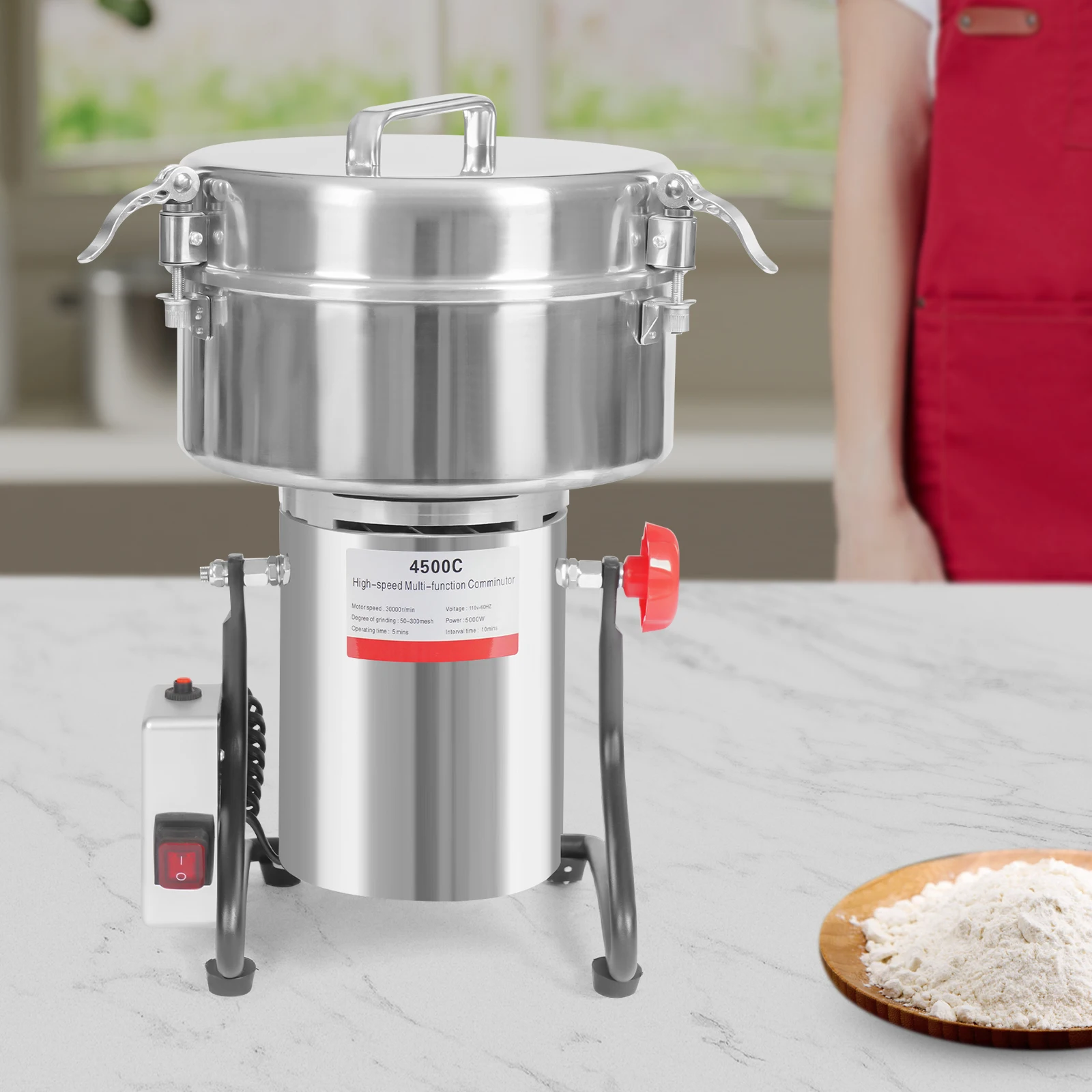 

110V 60HZ Electric Grain Grinding Machine High Speed Multi-function Grain Grinder for Grinding Grains Cereals