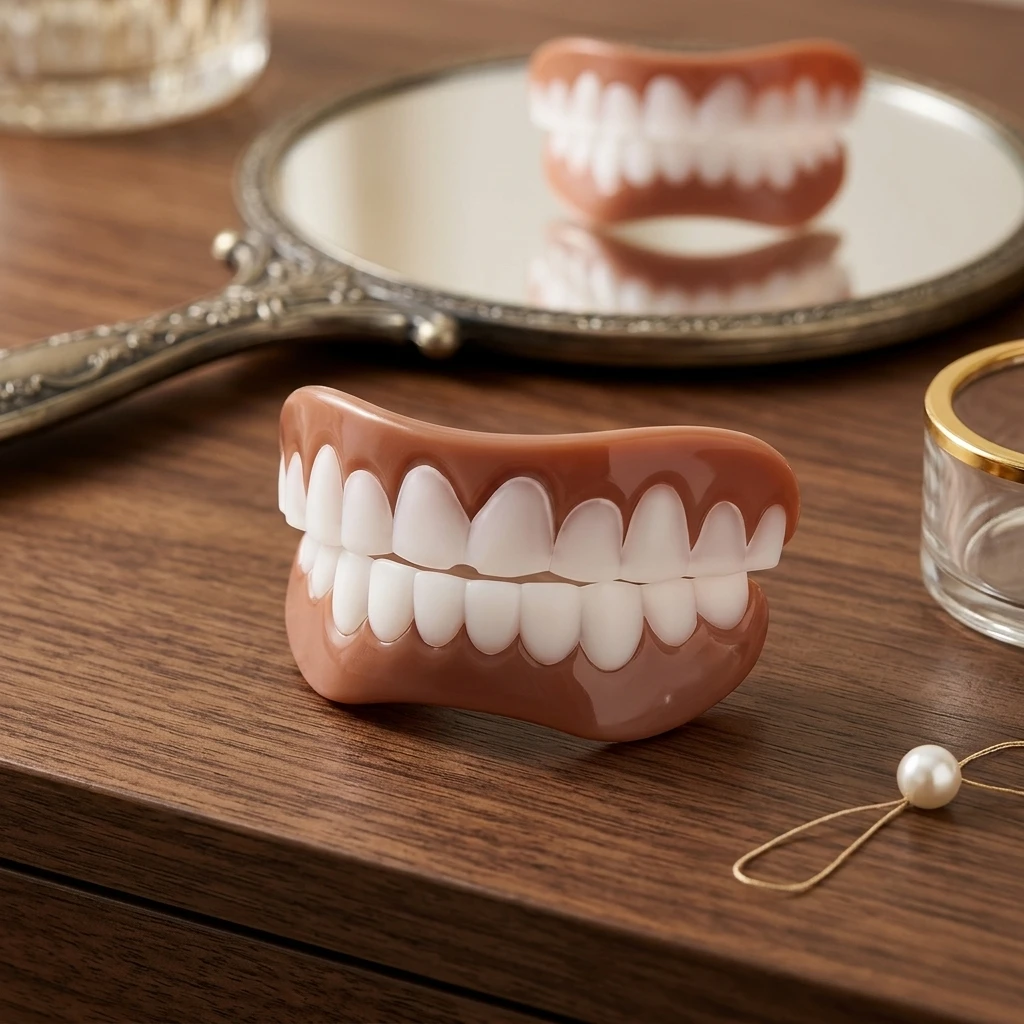 No-Glue Snap-On Teeth Veneers – Natural Smile, Reusable & Comfortable CK848