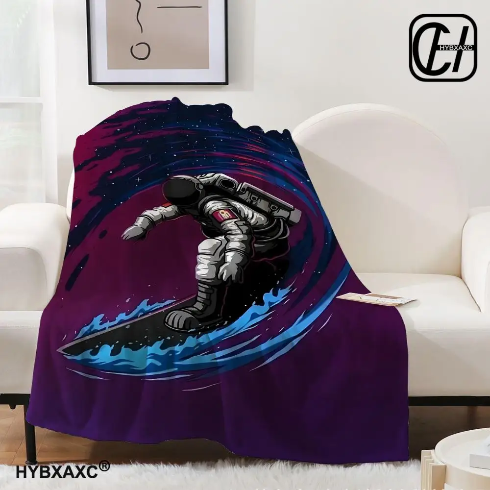 

Space travel Throw Blanket Aesthetic Art Flannel Blanket Portable Home Travel Camping Sofa Picnic Thickening Flannel Blanket