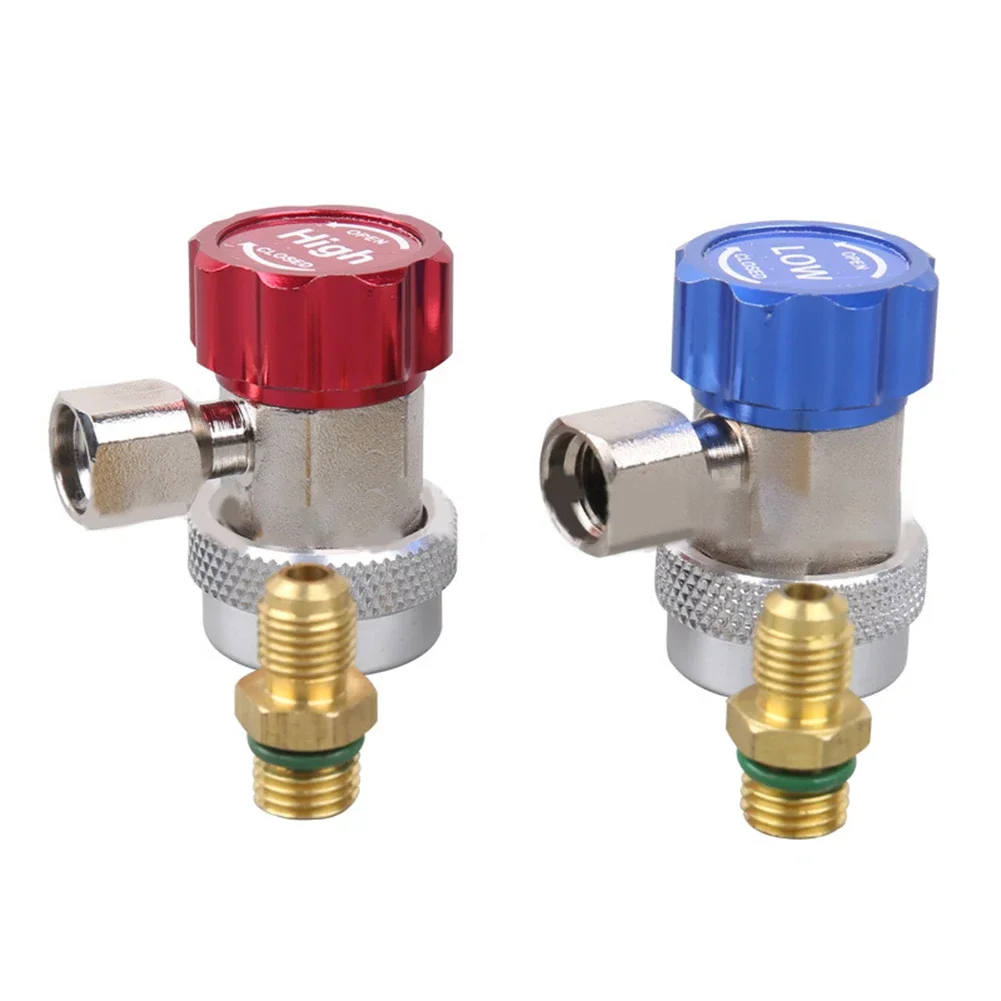 AC Issues Auto AC Manifold Gauge Coupler Connector Adapter Coupler HVAC Low High Manifold Gauge Quick Connector