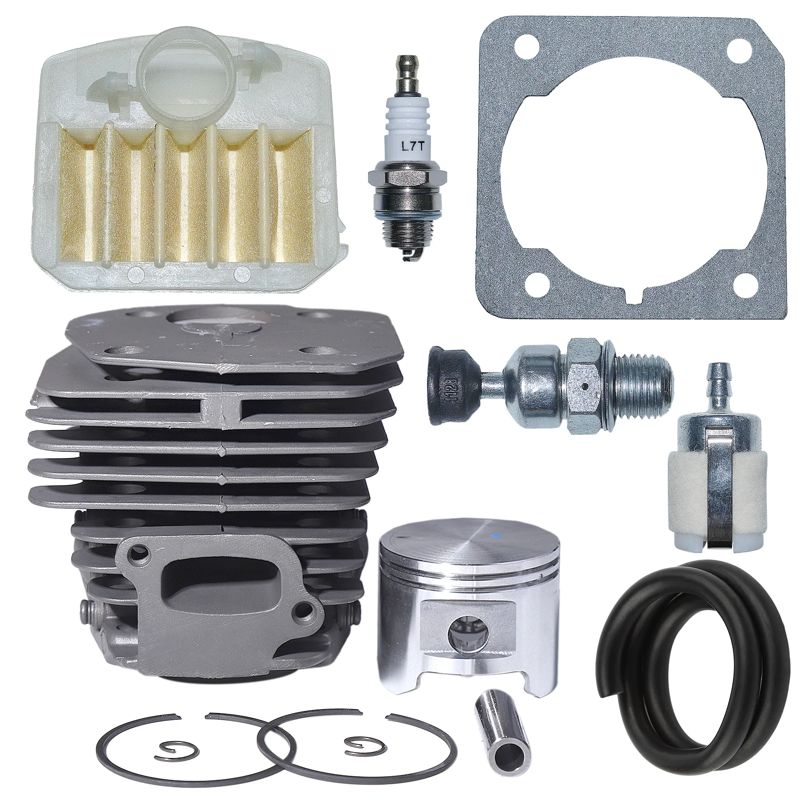 45 مللي متر اسطوانة مكبس مجموعة فلتر الهواء ل Husqvarna 353 346XP 350 بالمنشار 537253002 ، 503862803 شرارة التوصيل