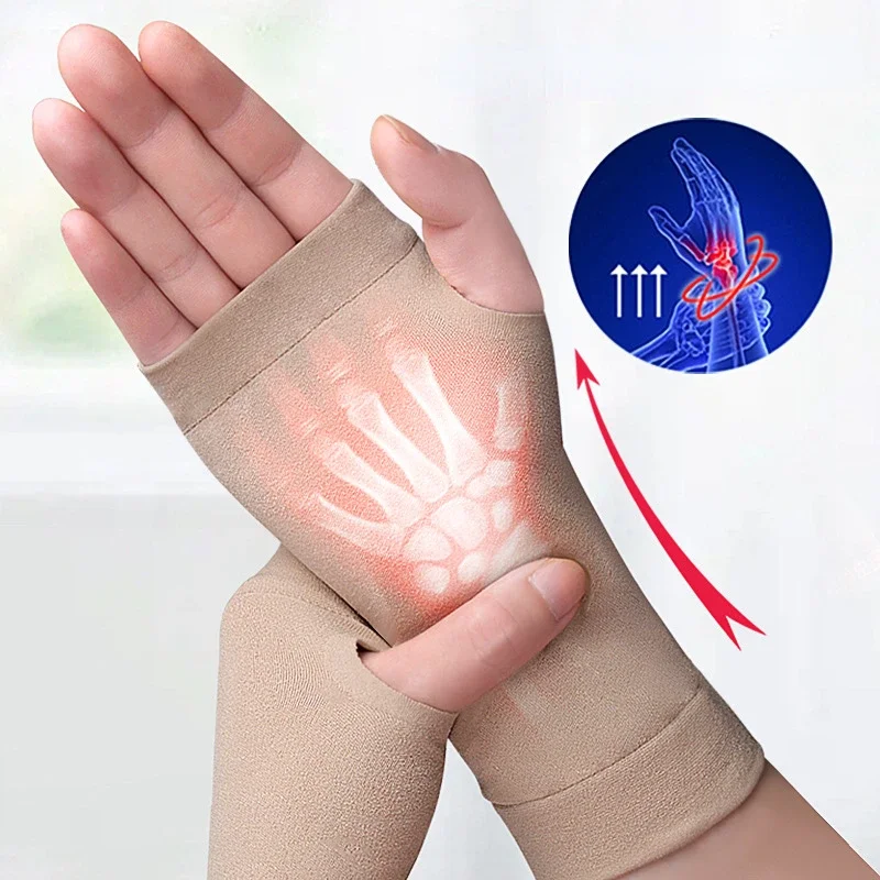 1PC Arthritis Gloves Wrist Support Joint Pain Relief Elastic Corrector Gloves Hand Women Men Wristband for Typing