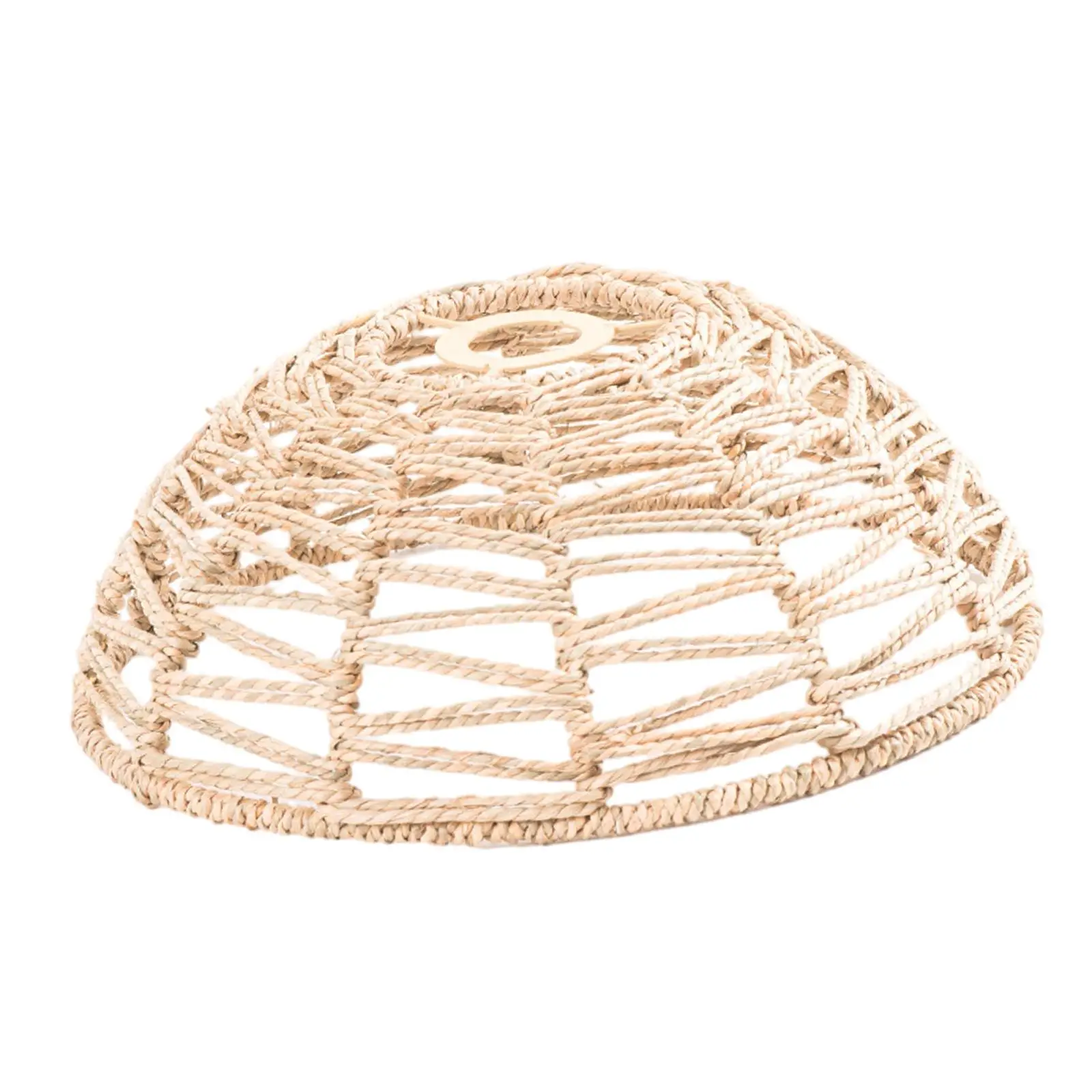 Rattan Lampshade Woven Hanging Pendant Lampshade Rustic Chandelier Lamp Cover for Floor Lamp Light Dining Table Living Room