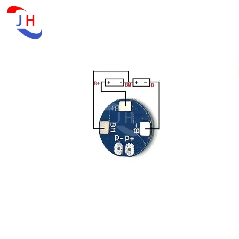 New 2 Strings of 8.4V Lithium Battery Protection Plate Round 7.4V 5A Current Limit Size Resistance 7A Current Limiting Module