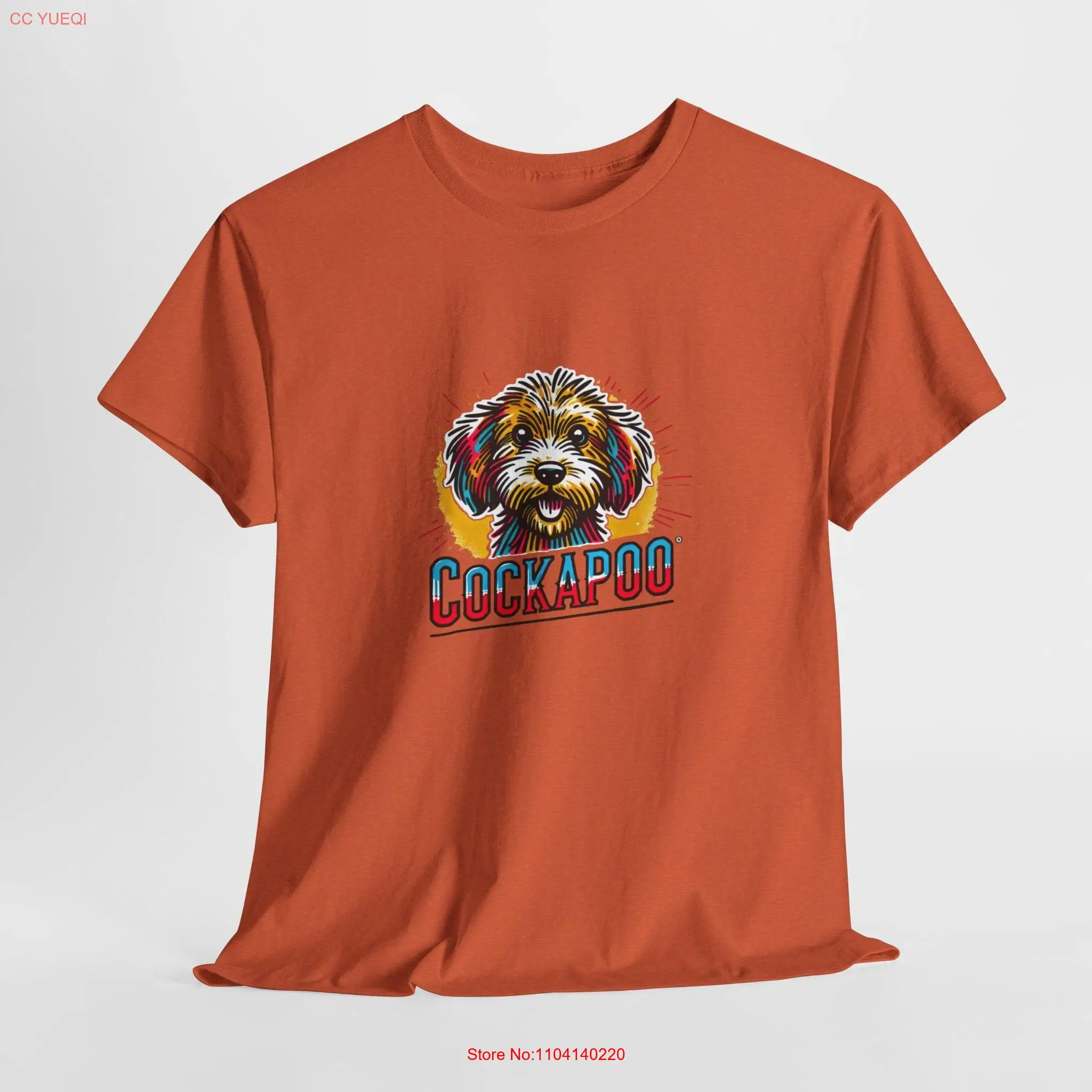 Retro Cockapoo T Shirt Vibrant and Playful for Parents Dog Lovers Perfect Owners long or short sleeves