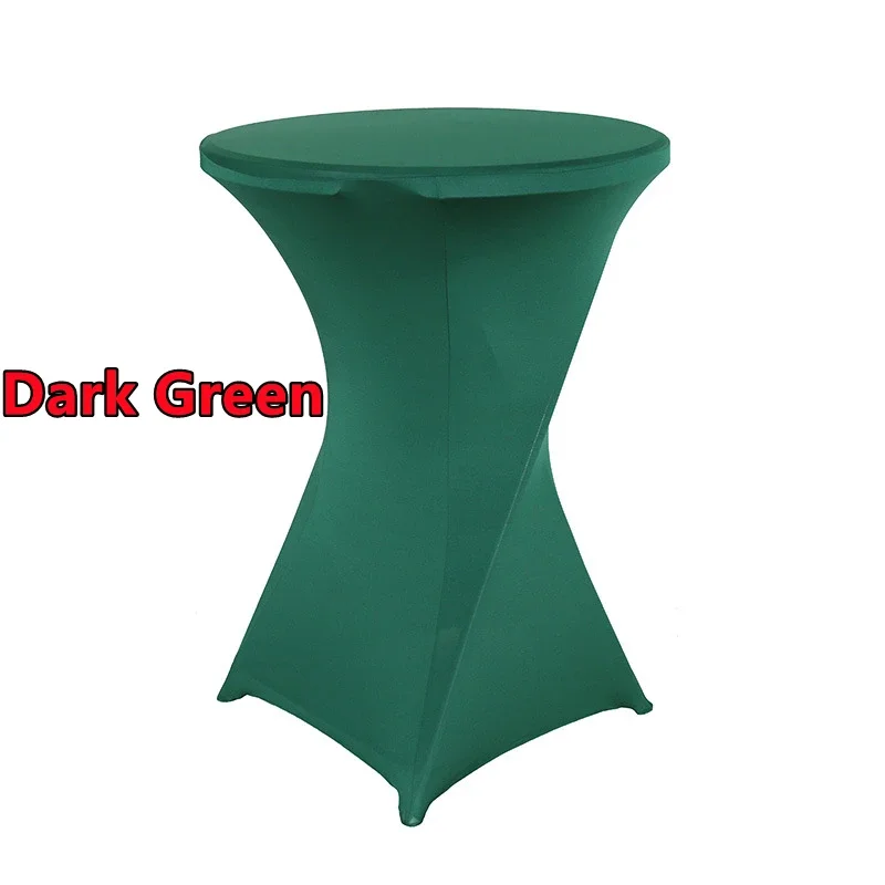 2/1PC Hoogte Stretch Rond Tafelkleed Cocktailtafel Cover Spandex Tafelkleed Bar Hotel Party Bruiloft Elastisch Tafelkleed Decor - afbeelding 1