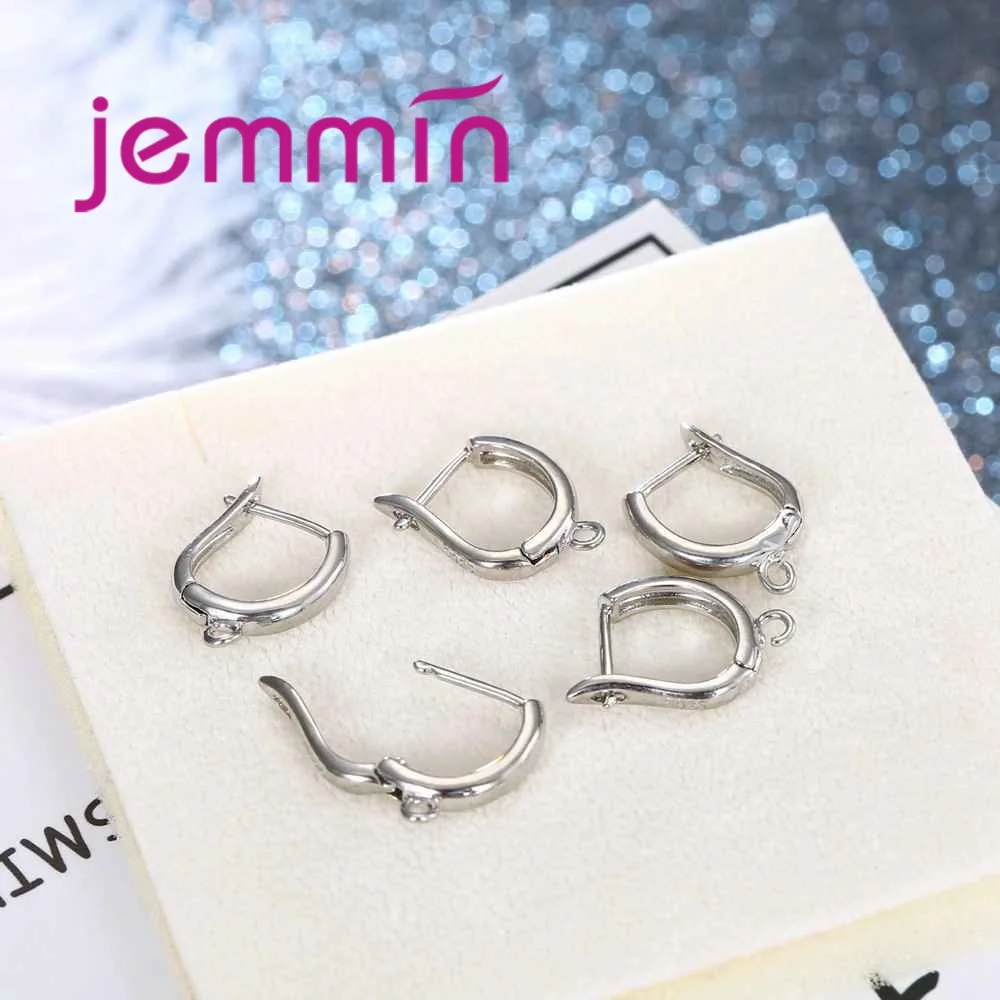 Temuan anting-anting Hoop kualitas tinggi asli 925 perak murni Aksesori pesta dansa pertunangan hari jadi wanita diskon besar-besaran