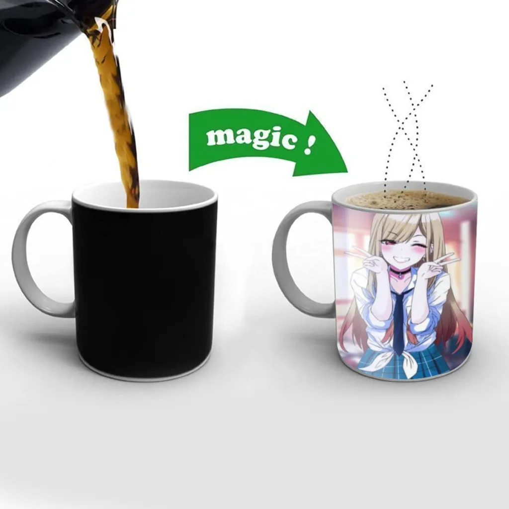 Japan Anime Marin Kitagawa Classic Free shipping Magic Color Changing Ceramic Coffee Mug Cup Friends Gift