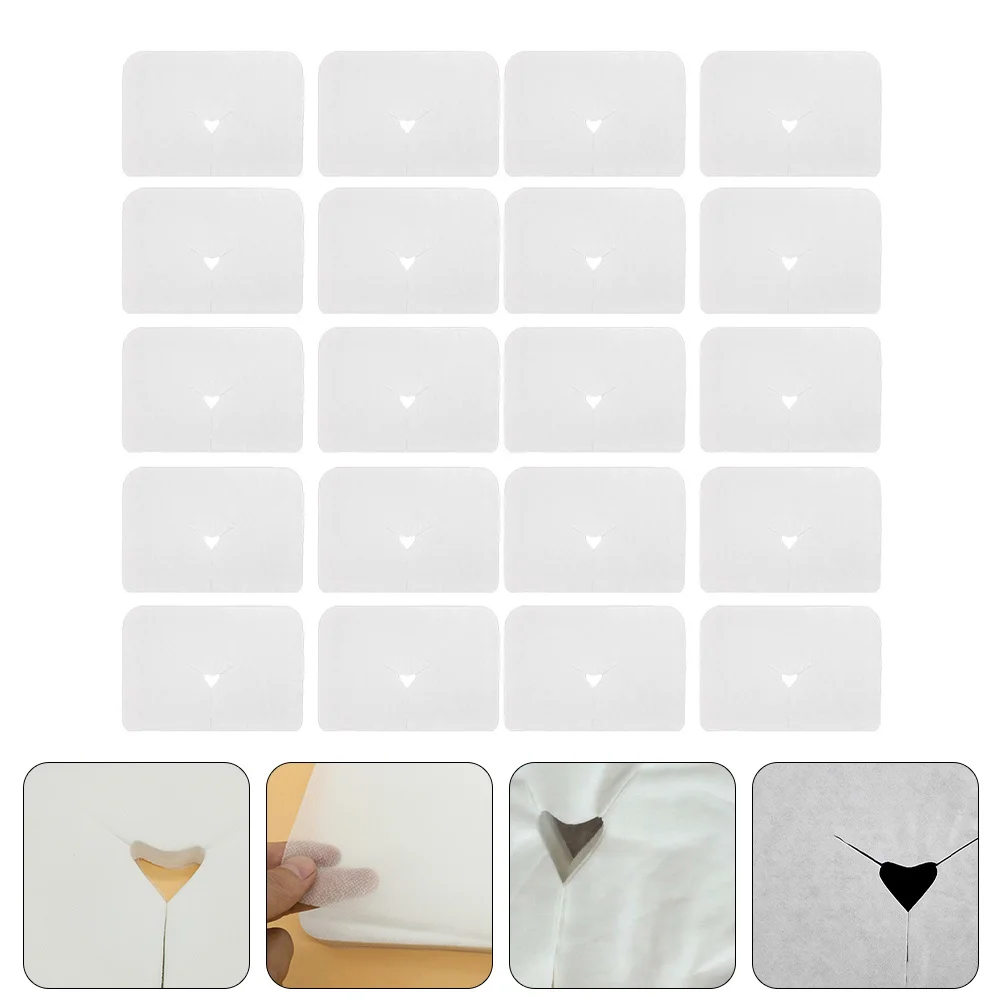 

100pcs Headrest Disposable Premium Non-Woven Massage Table Covers Beauty Salon Supplies U-Shaped Pillow Covers For