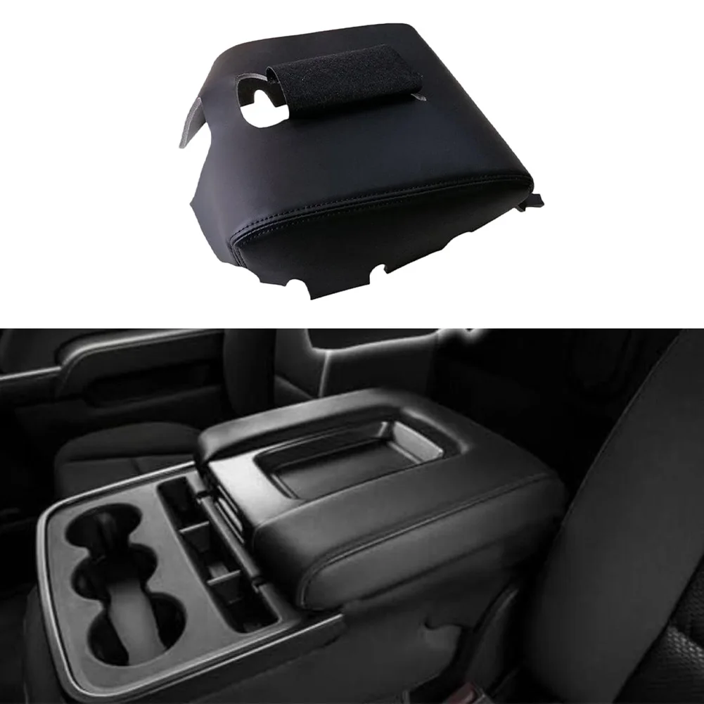 

Car Center Console Armrest Box Cover Leather Protector Trim For Chevrolet For Silverado For GMC For SIERRA 2014-18 Interior Part