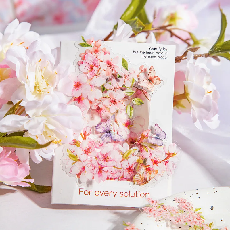 30 stücke/1 los Kawaii Schreibwaren Aufkleber Rosa Garten Junk Journal Tagebuch Dekorative Mobile Aufkleber Scrapbooking DIY