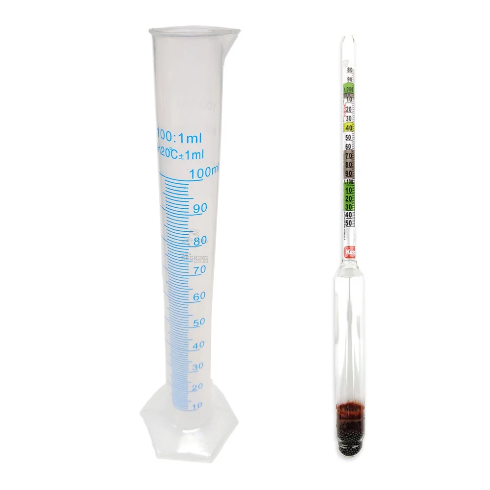 KegLand Measuring instruments: alcohol /hydrometer, specific gravity meter and measuring cups