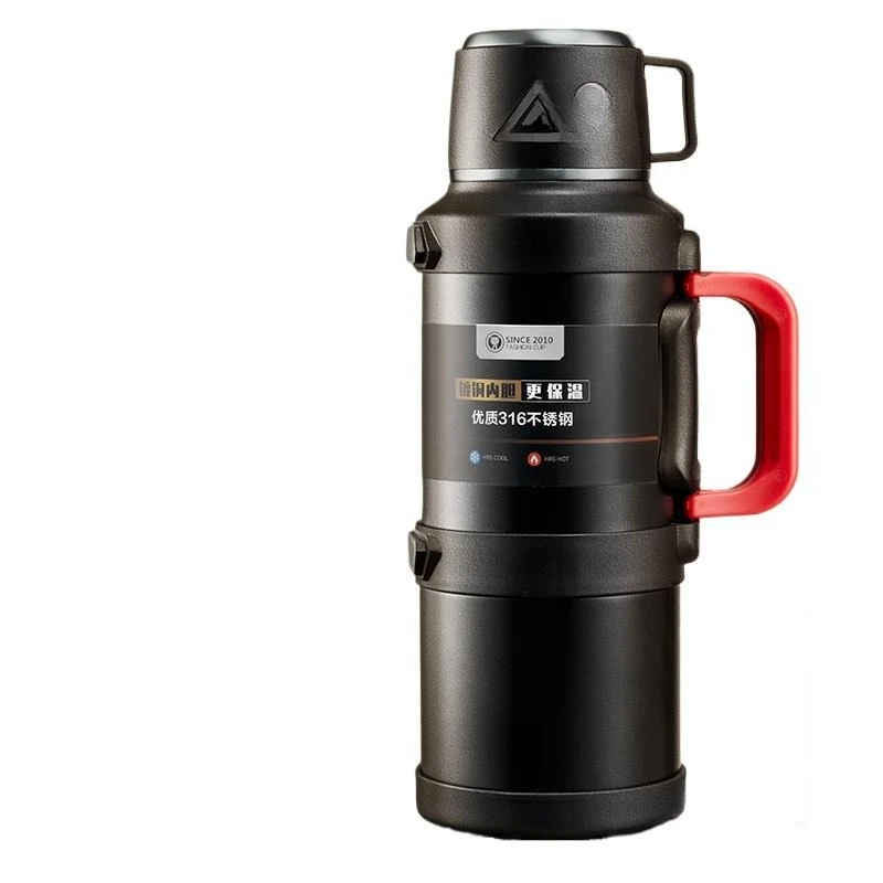 

Thermos cup Large capacity thermal insulation pot Portable outdoor large household thermos bottle Car stainless steel water cup