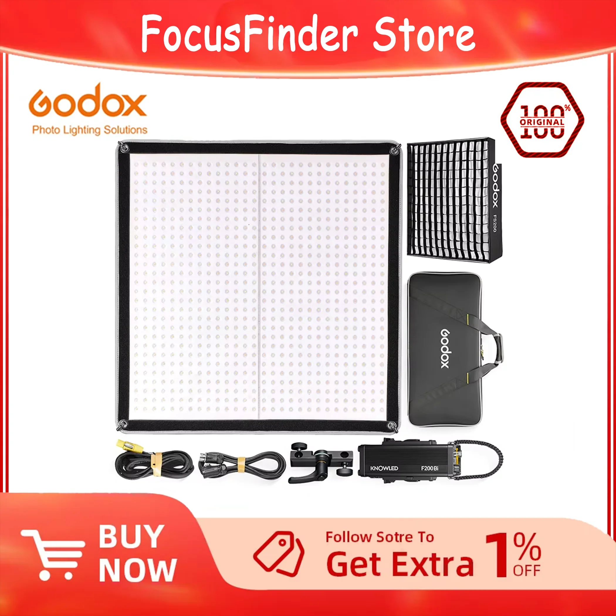 

Godox F600Bi F400Bi F200Bi Гибкий светодиодный коврик 2700–8500 К Двухцветный TLCI 96 CRI 96 Светодиодная панель управления приложением