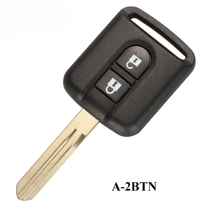 

2 Buttons Remote Car Key Shell For Nissan Qashqai Navara Micra NV200 Patrol Y61 Micra 350Z Pathfinder Key Case Fob