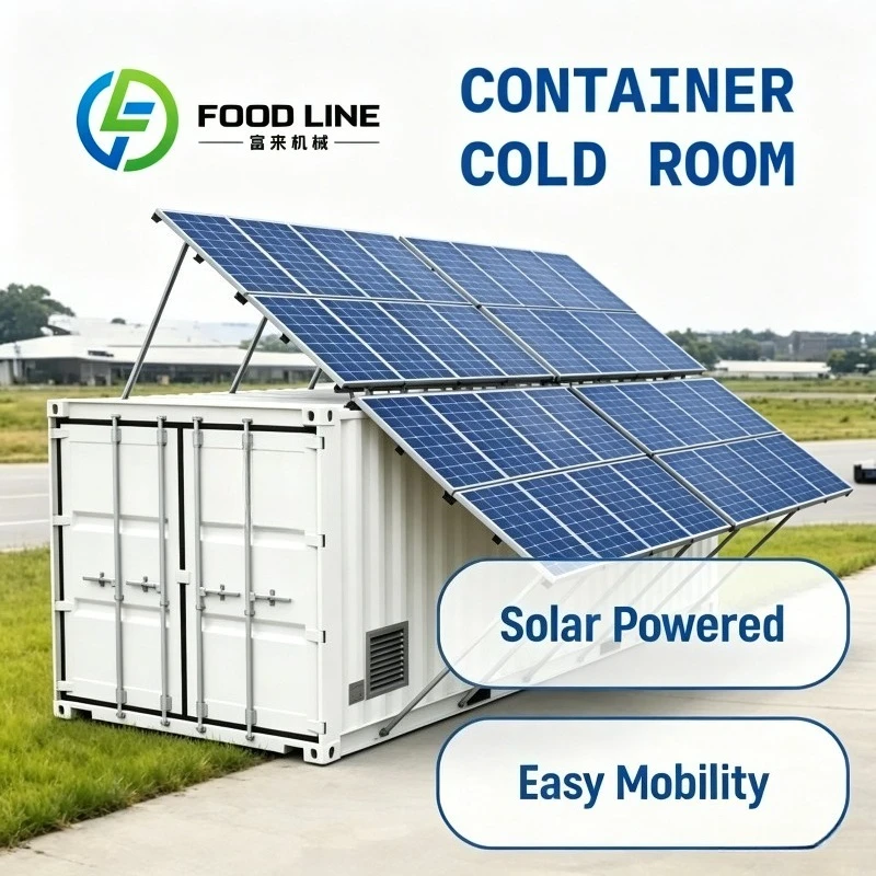 Greenhouse 40ft Solar Container Cold Room Matches Solar Irradiation Cycle To Provide Free Cooling For Post-Harvest Green Crops