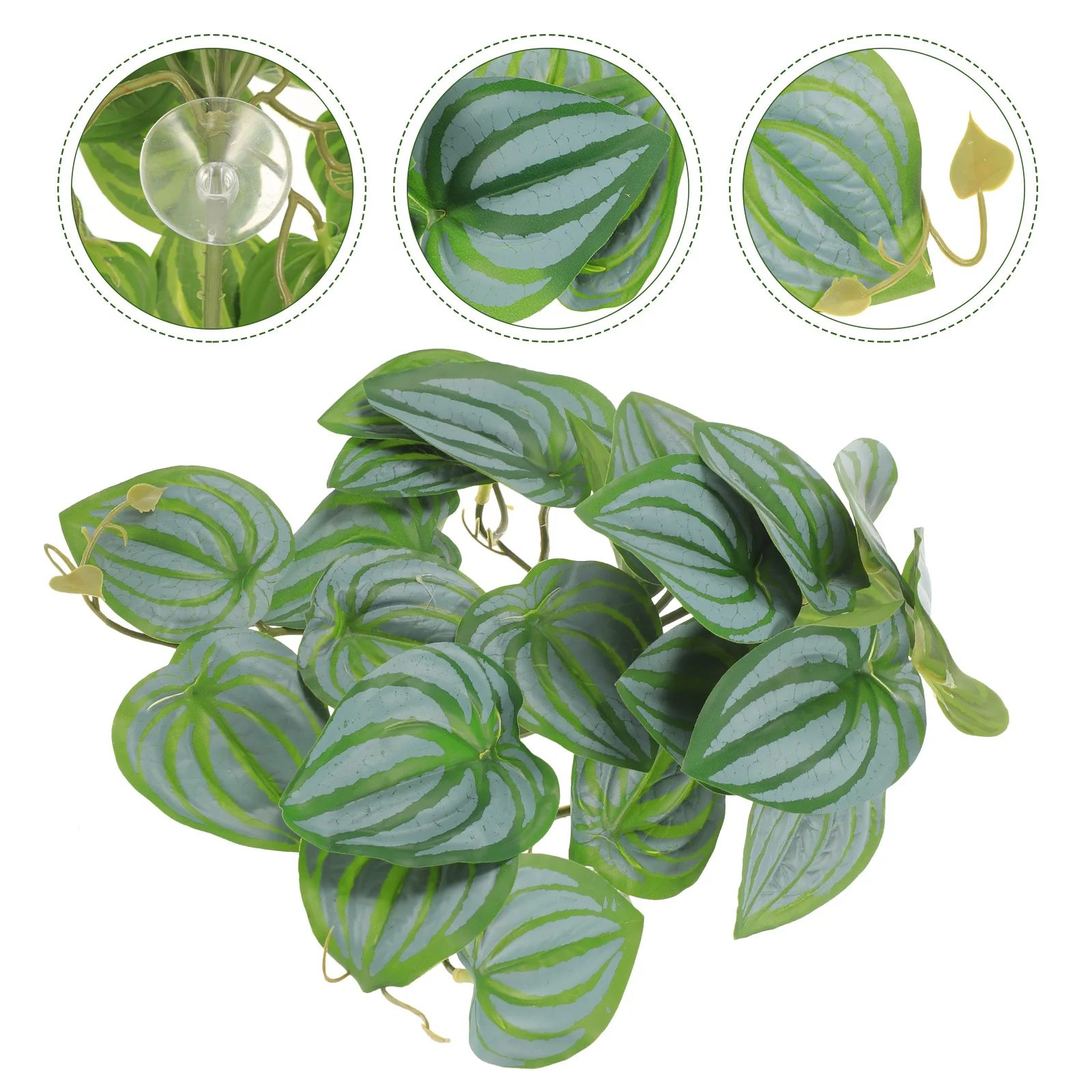 

Realistic Reptile Terrarium Plant Durable Reusable Plastic Landscape Plant Decoration Aquarium Fish Tank Ornament