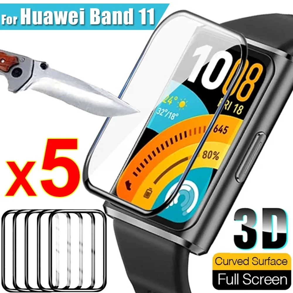 

3D Curved Screen Protector for Huawei Band 11 Pro Anti-scratch Flexible Soft Protective Film Not Glass for Huawei Band 11 Pro